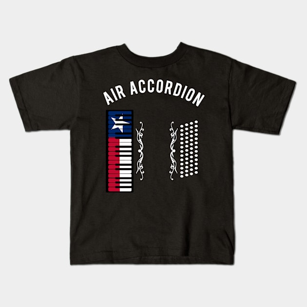 Texas Flag Air Accordion Clothing | Tejano Gift | Mexican Kids T-Shirt by Journey Mills